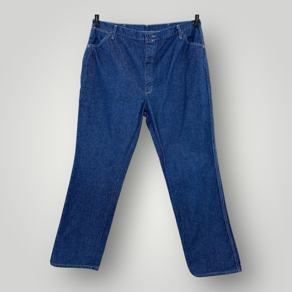 Bulwark‎ FR Jeans Men Size 44x34 Blue Denim Relaxed Fit Fire Resistant Straight